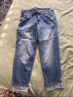 J. Jill Distressed Light Blue Boyfriend Jeans